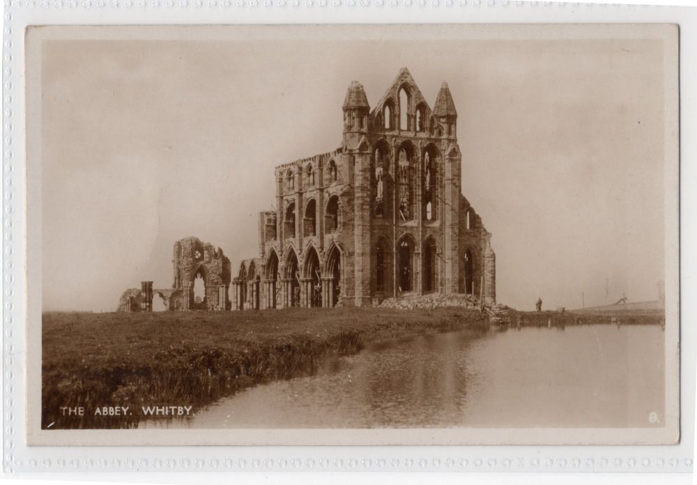 Whitby Abbey-Real Photo Postcard