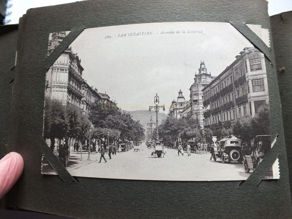 1920s Postcard Album - Bordeaux / Biarritz / San Sebastian / Ile Saint Honorat / Juan Les Pins - July To August 1926