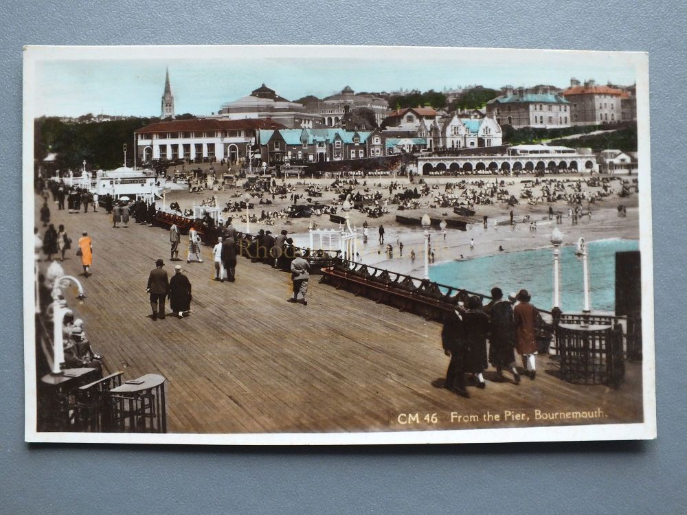 Bournemouth - View From The Pier - C & M B 'Sun Ray' Series Real Photo Post