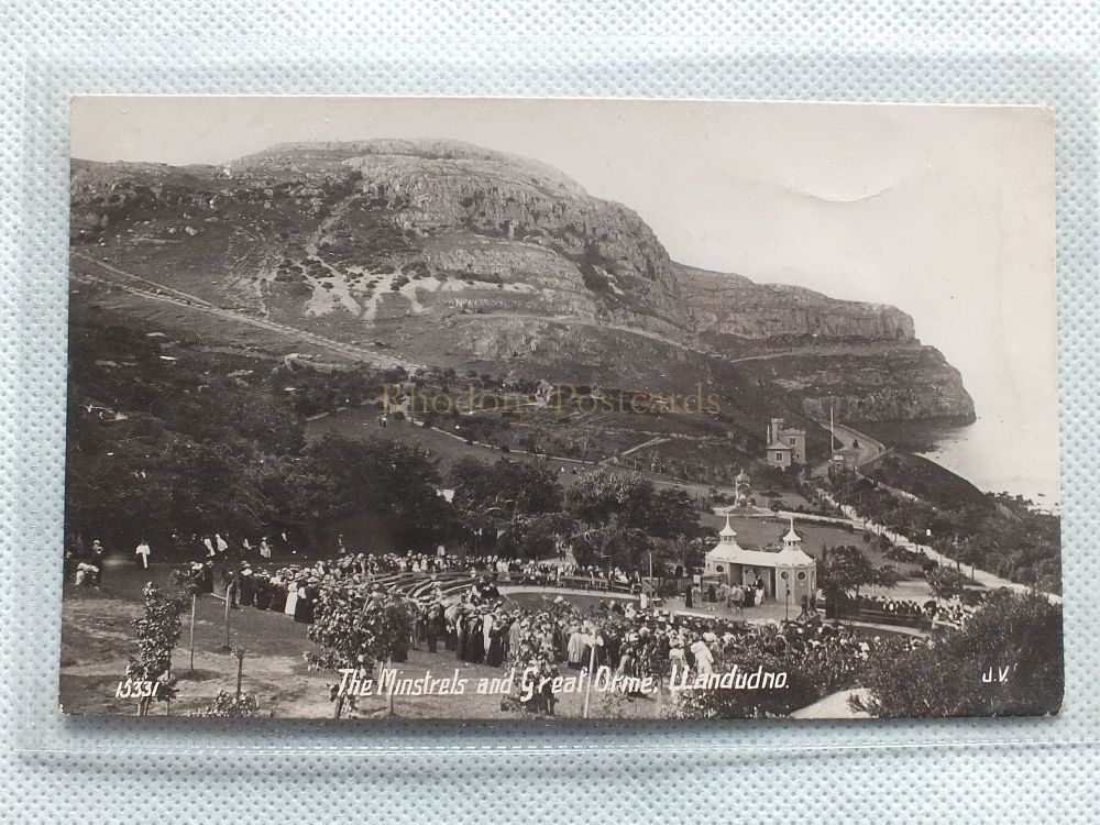 The Minstrels And Great Orme, Llandudno-Valentines XL Series Real Photo Postcard-Sent To: OSBORNE