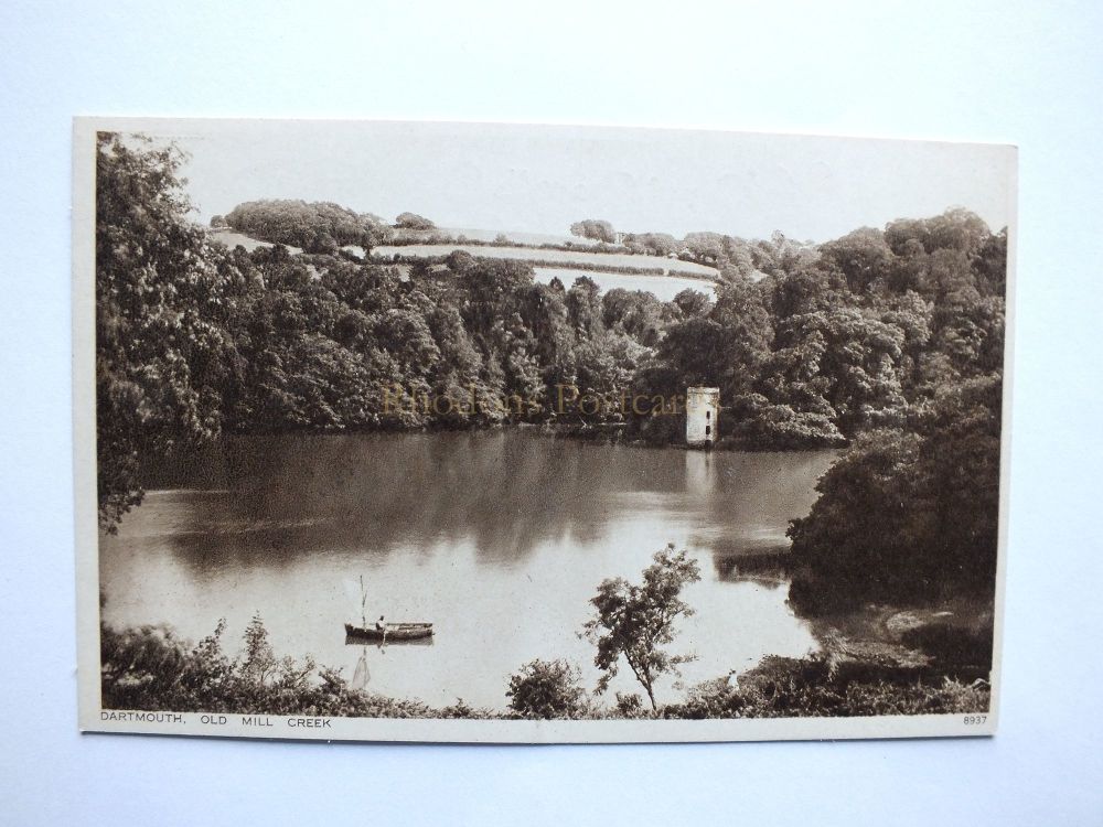 Devon Postcard - Dartmouth - Old Mill Creek - The Greys Cigarette Postcard