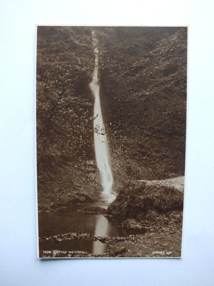 Lydford Waterfall - Lydford Gorge, Devon - Circa 1930s Postcard