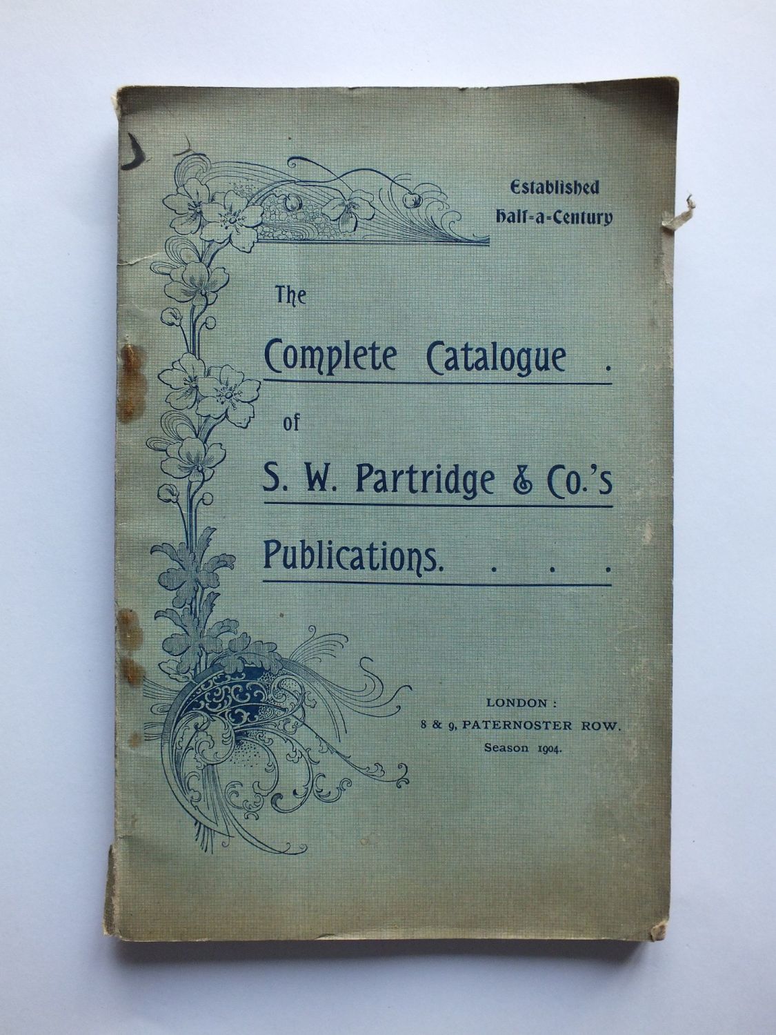 Edwardian Book Publishers Catalogue S W Partridge & Co Publications