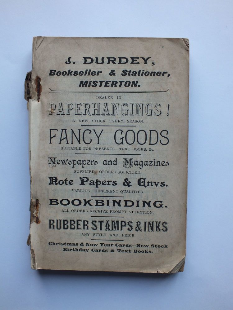 Durdeys Almanack-1894 Edition-J Durdey, Bookseller & Stationer, Misterton, Lincs