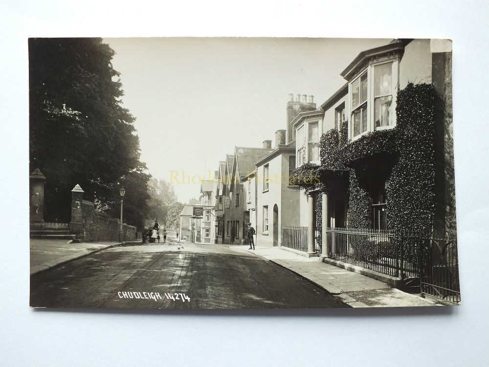 Chudleigh Devon-Early-Mid 20th Century Street View Real Photo Postcard