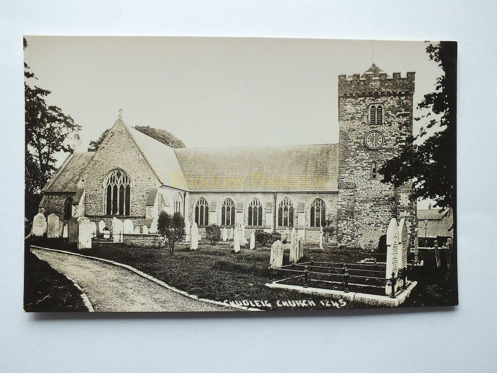Chudleigh Church Devon-Circa 1950s Real Photo Postcard