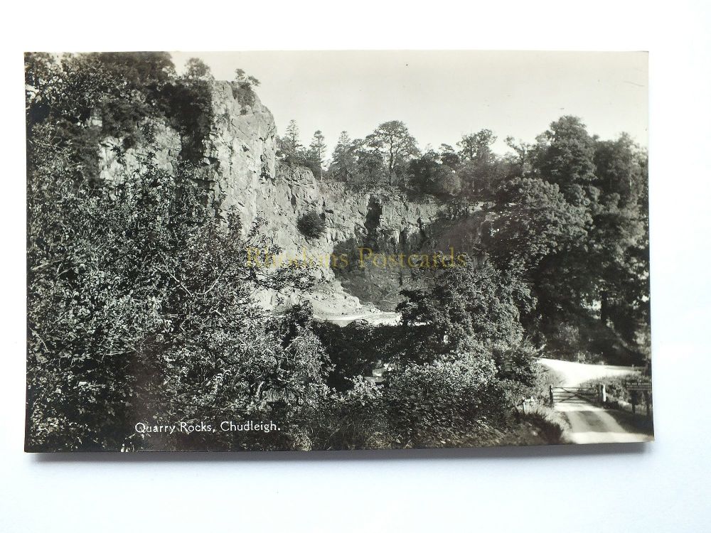 Devon - Quarry Rocks, Chudleigh - Real Photo Postcard
