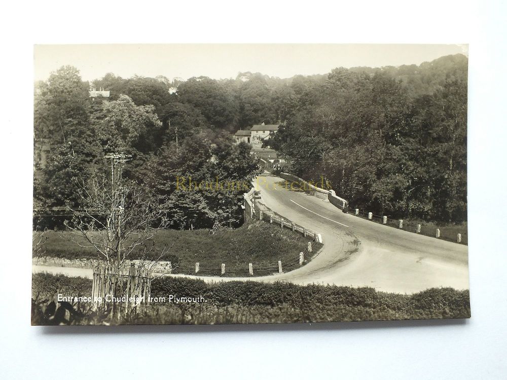 Devon - Entrance To Chudleigh From Plymouth- Circa 1950s Real Photo