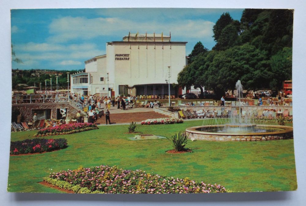 Princess Theatre, Torquay, Devon-1970s Postcard