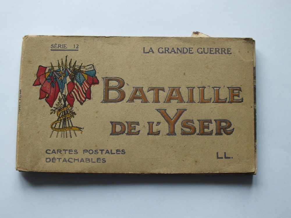 The Great War 1914-1918 Ruins Bataille De L'Yser Photo Postcard Booklet
