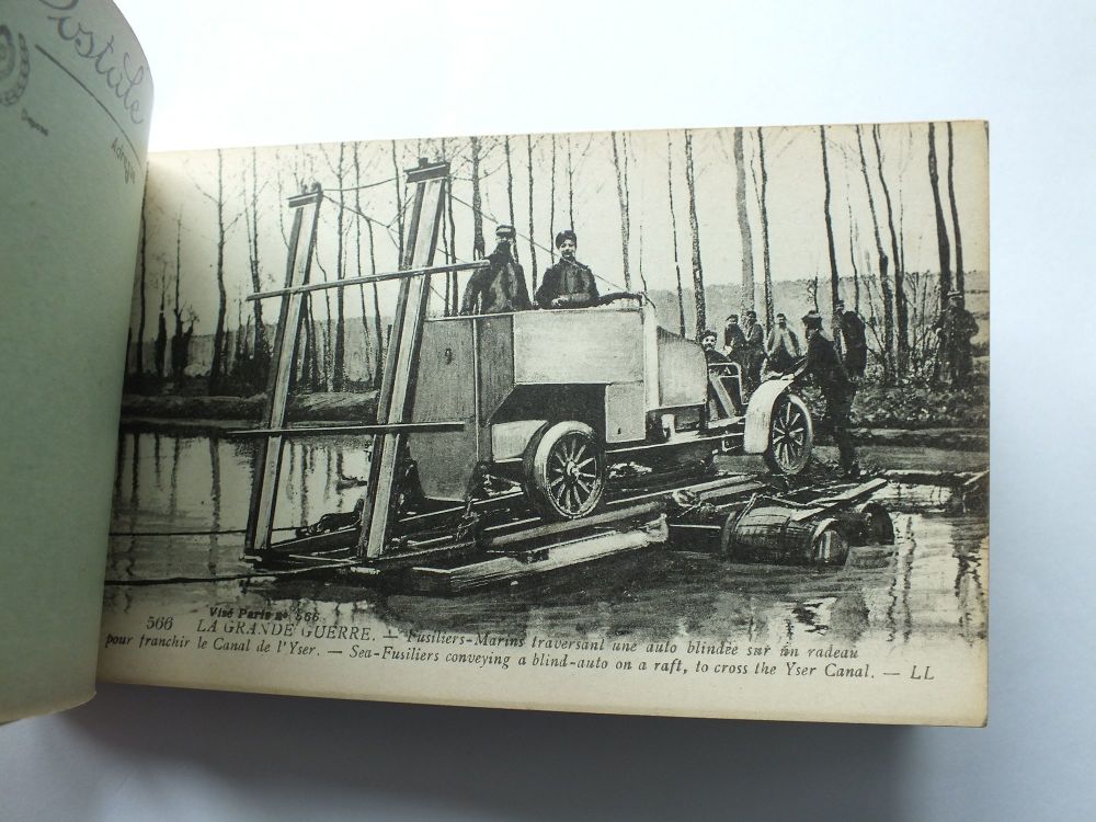 The Great War 1914-1918 Ruins Bataille De L'Yser Photo Postcard Booklet