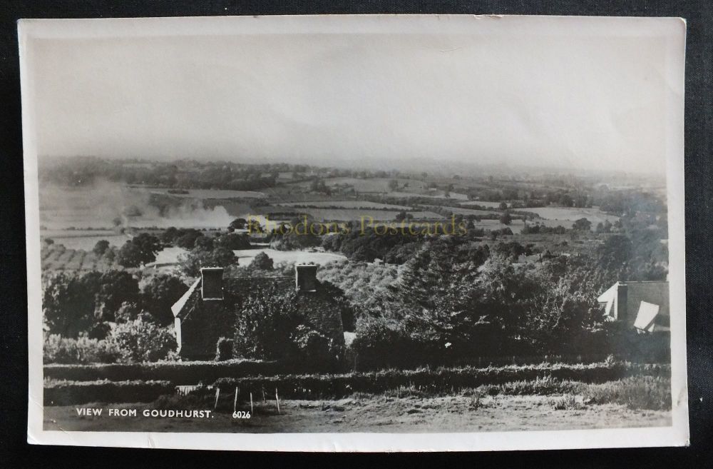 Kent Postcard - View From Goudhurst - 1960s Real Photo