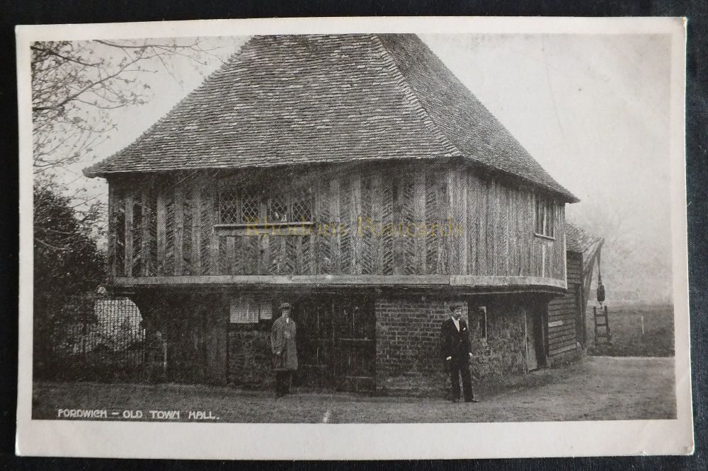 Kent Postcard - Fordwich Old Town Hall - Early 1900s Photo View - UDB