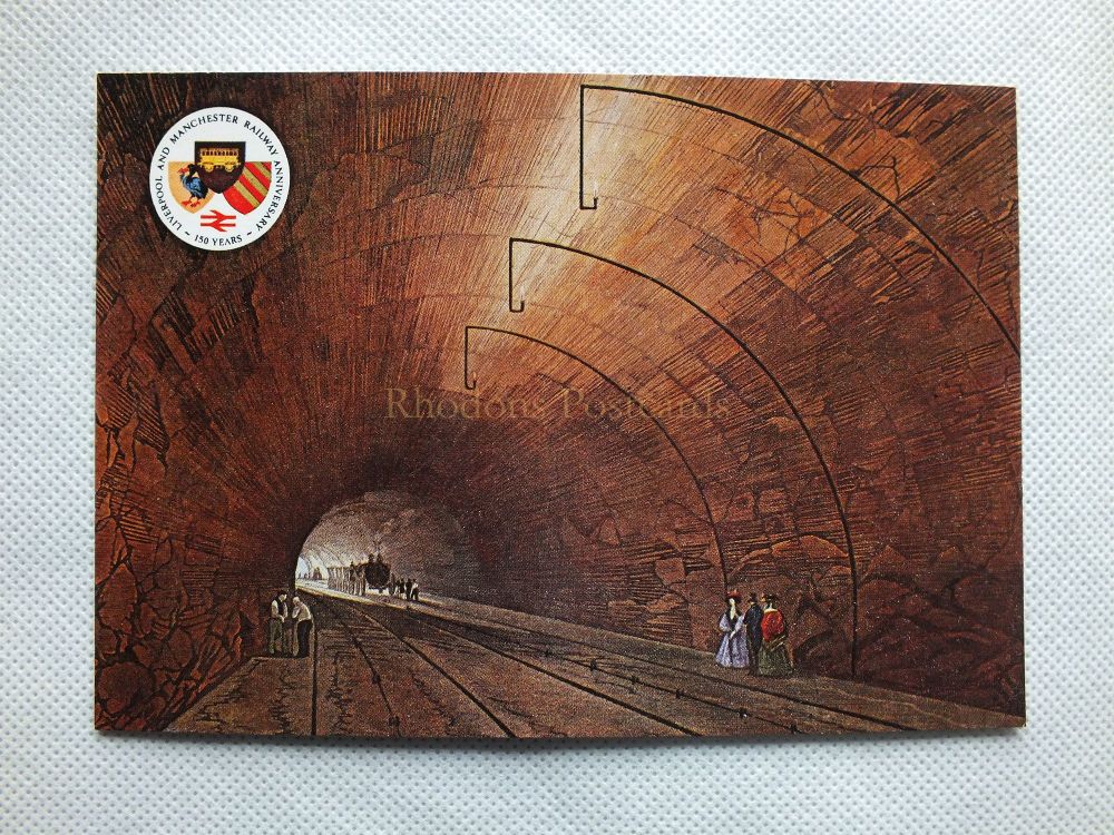 Liverpool & Manchester Railway 150 Years Anniversay Postcard No 6 - Wapping Tunnel