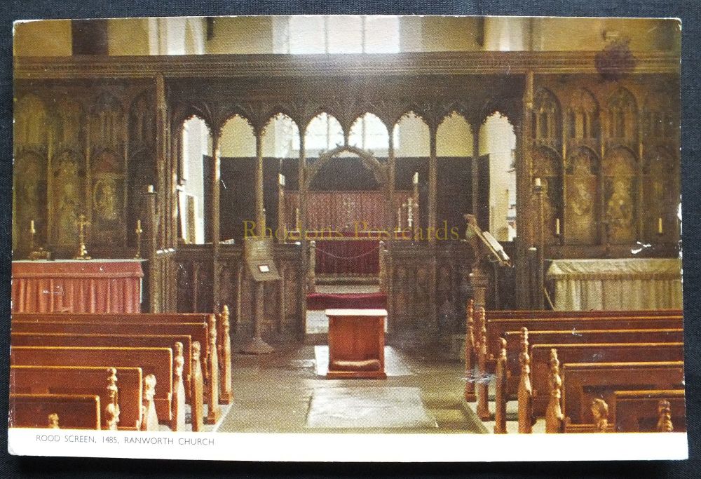 Rood Screen - St Helens Church, Ranworth, Norfolk-Jarrold Colour Photo Postcard