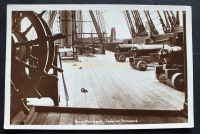 Hampshire - Portsmouth - HMS Victory - Quarterdeck Looking Forward - Real Photo Postcard