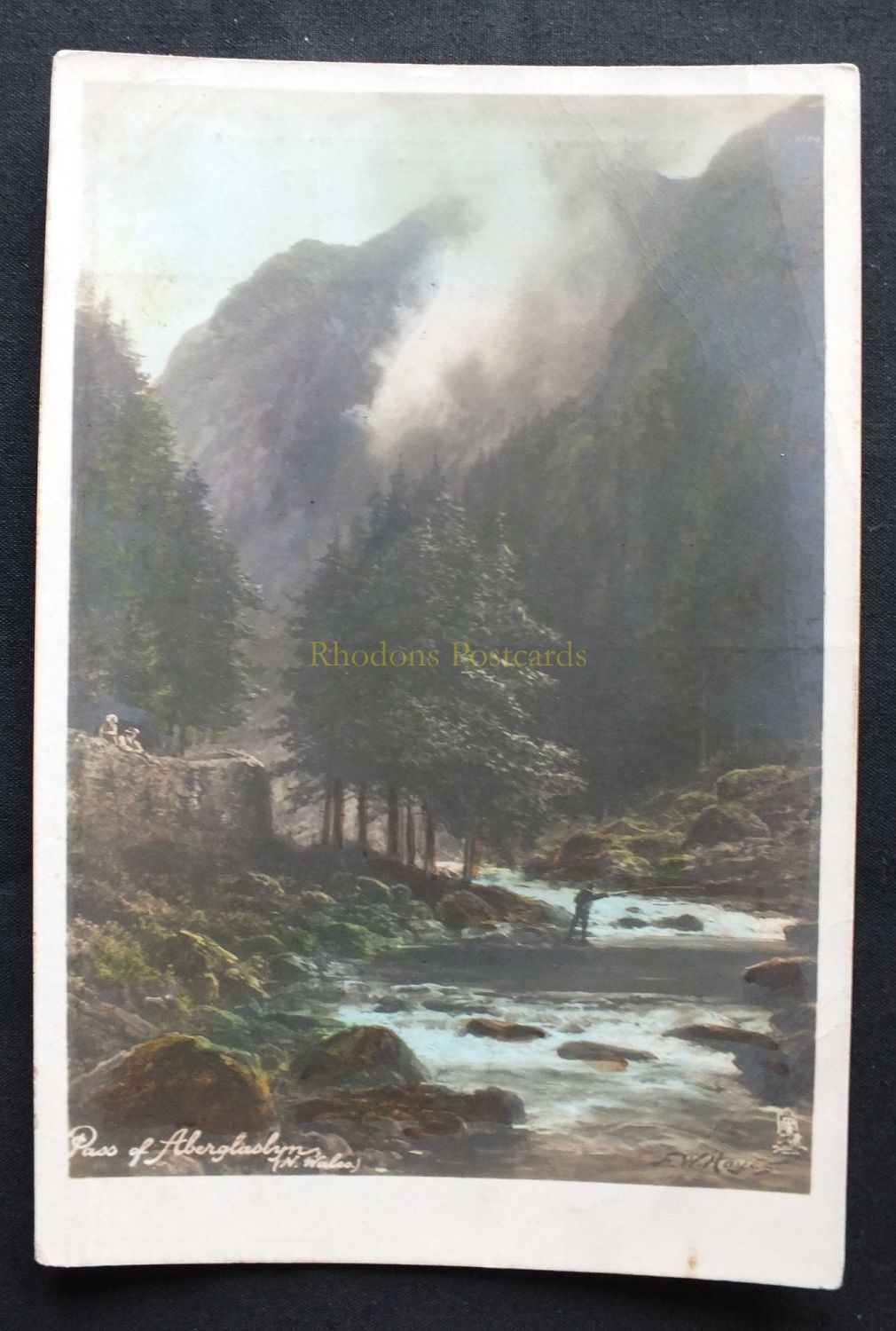 Aberglaslyn Pass, Snowdonia. North Wales - Vintage Tucks RP Postcard