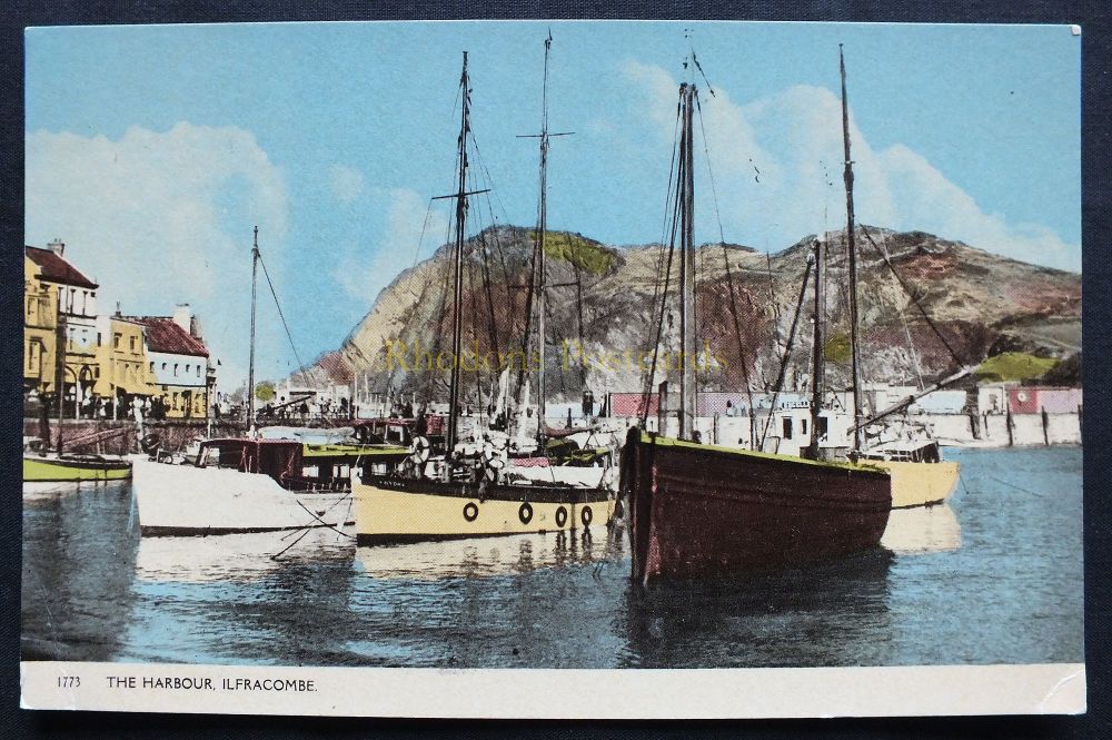The Harbour, Ilfracombe, Devon - Deardon & Wade, Bournemouth Postcard