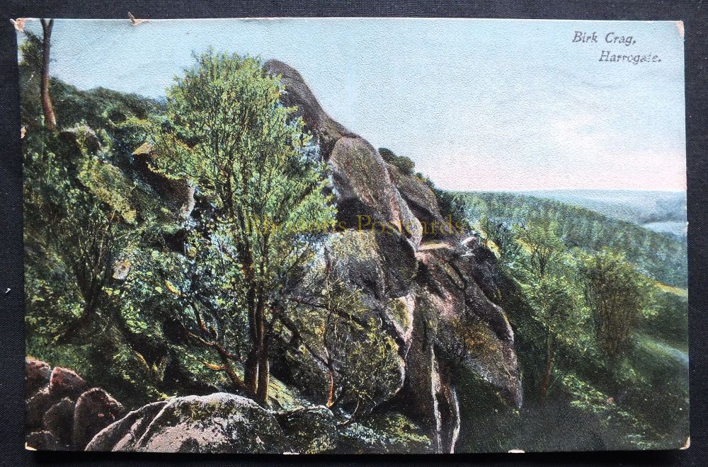 Yorkshire - Birk Crag, Harrogate- Early 1900s Postcard