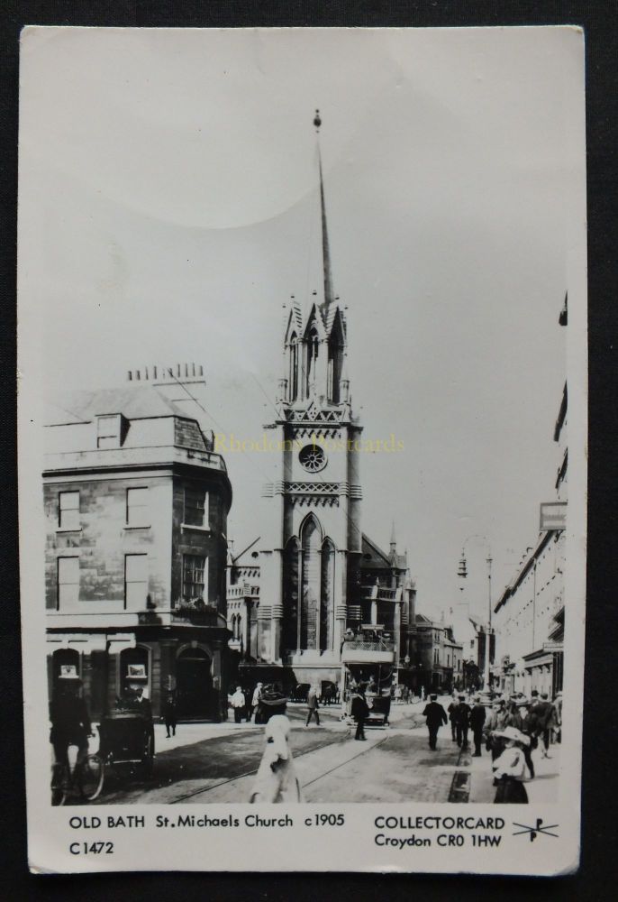 Somerset - Old Bath, St Michaels Church, c1905 - Repro Postcard