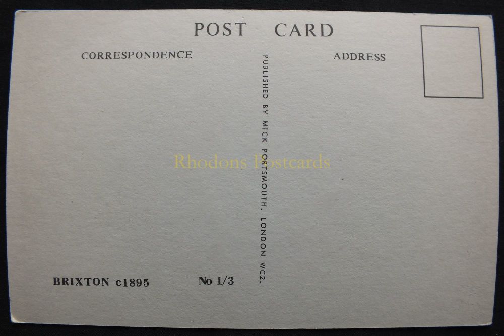 London - Brixton Circa 1895 - Reproduction Photo Postcard