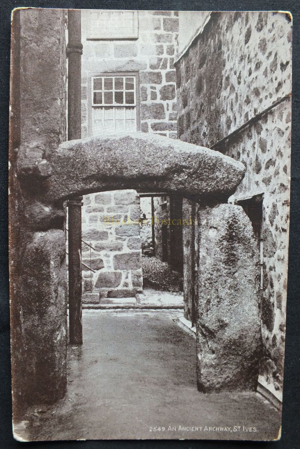 Cornwall - Ancient Archway, St Ives - Early 1900s J Salmon Sepio Series Pos