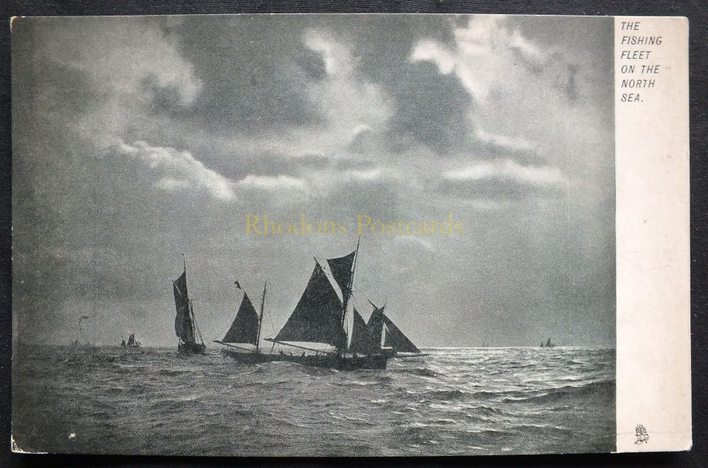 The Fishing Fleet On The North Sea - Early 1900s Raphael Tuck & Sons Postcard