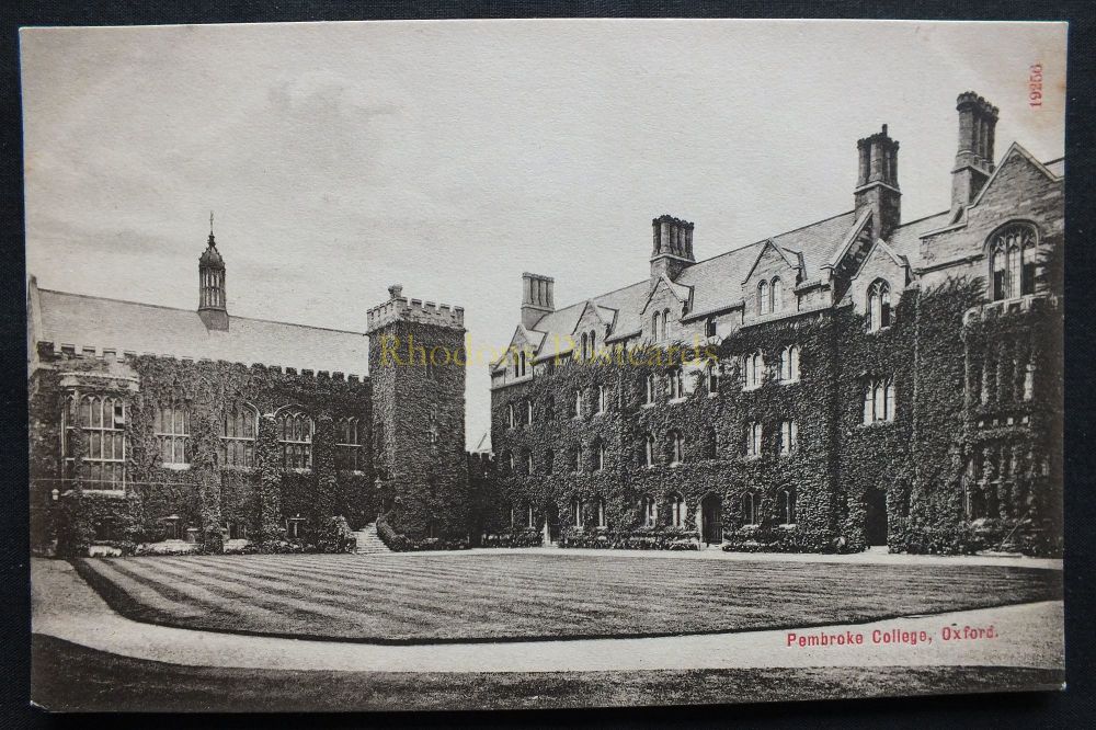 Pembroke College, Oxford-Early 1900s Postcard
