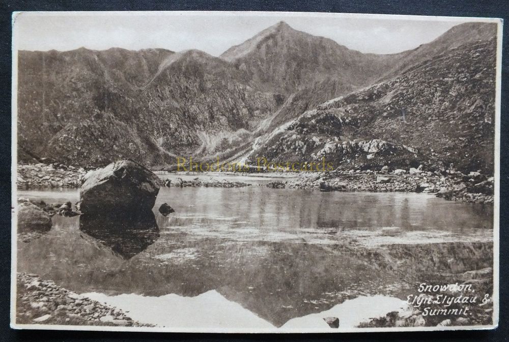 Wales - Snowdon, Elyn Elydau and Summit- Early 1900s Friths Series Postcard