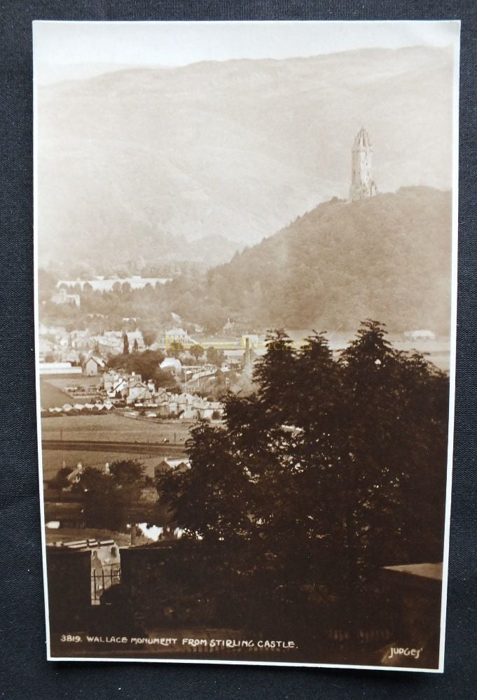 Wallace Monument From Stirling Castle, Stirling, Scotland -Judges Postcard Picture
