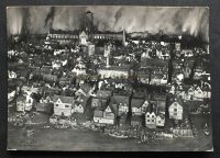 London Museum-Model Of The Great Fire Of London-Photo Postcard