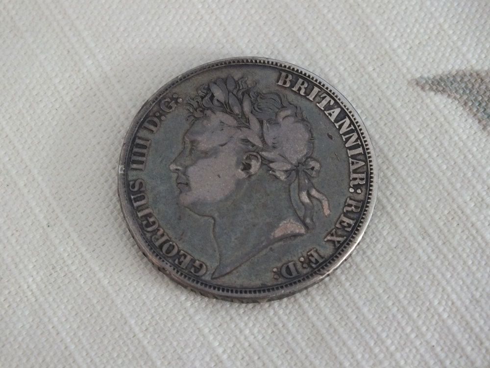 George IV British Silver Crown Coin -1822 TERTIO Issue