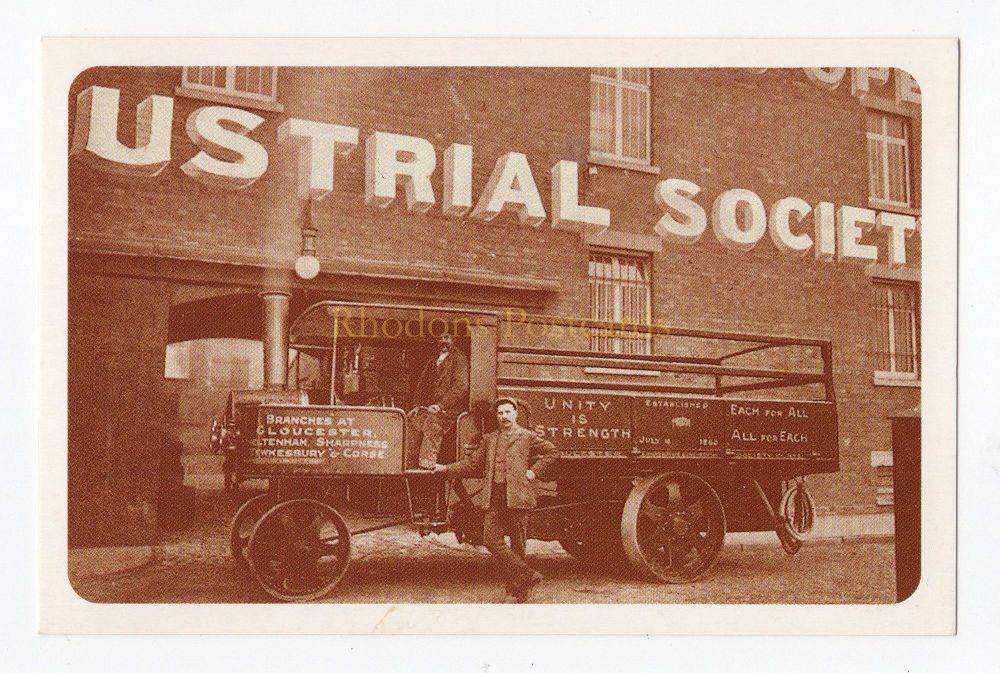 Co-op First Steam Waggon, 1909 - Nostalgia Repro Photo Postcard