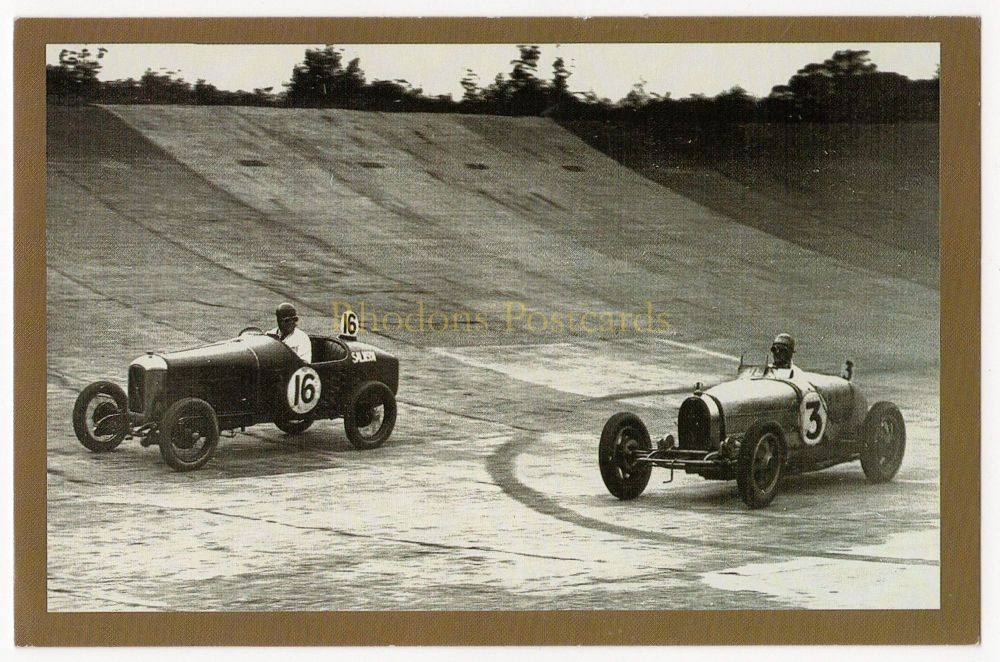 Brooklands Race Track, October 15 1927 - Nostalgia Repro Postcard