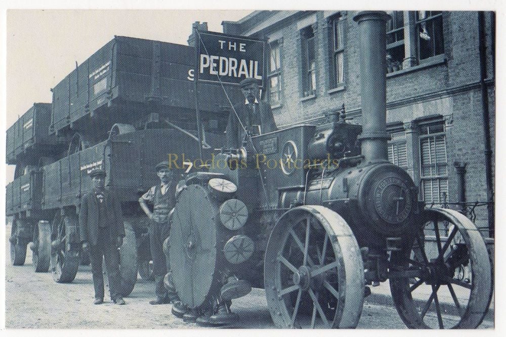 The Pedrail Traction Engine 1911 - Nostalgia Repro Postcard