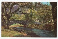 Cumbria - Bridge At Rydal - 1960s Lake District Photo View Postcard