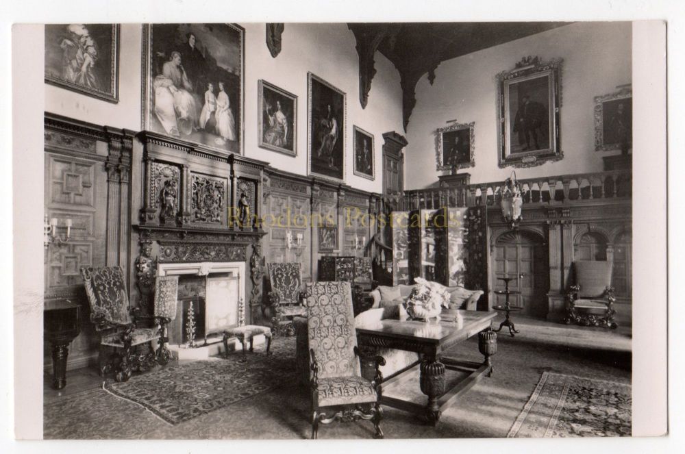 The Big Hall At Castle Ashby Nr Northampton - Real Photo Postcard