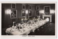 Wiltshire - Longleat House - Dining Room- Real Photo Postcard