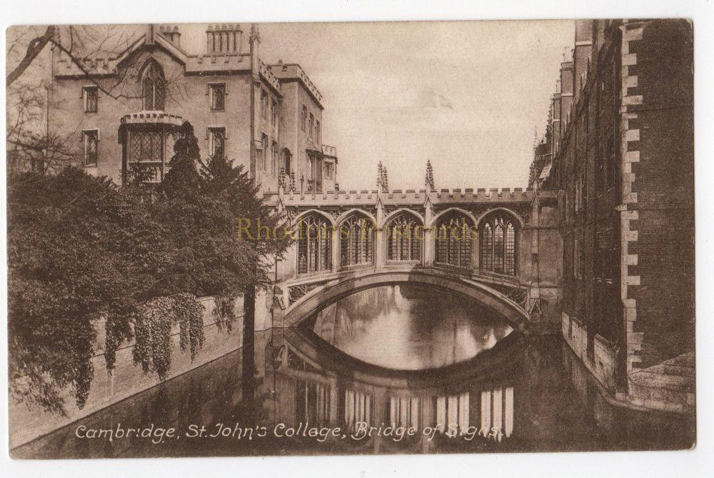St Johns College, Bridge Of Sighs, Cambridge - Friths Series Postcard
