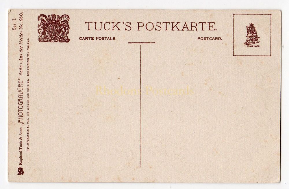 Tucks Postkarte - Circa 1930s German PhotoGravure Postcard # 960 From Aus Der Heide Series 1
