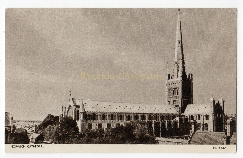 Norwich Cathedral - Jarrold Cotman-Photo Postcard