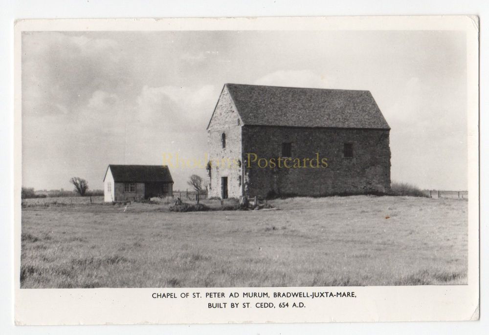 Chapel Of St Peter Ad Murum, Bradwell Juxta Mare, Essex - Real Photo Postcard