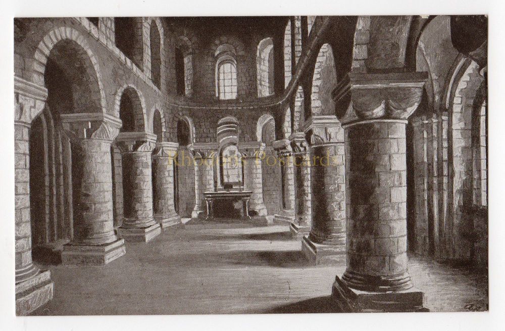 Tower Of London - St Johns Chapel In The White Tower - Early 1900s G & P Postcard