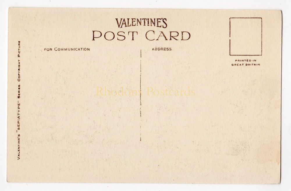 The Nave, Rosslyn Chapel, Roslin - Early 1900s Valentines Sepiatype Postcard
