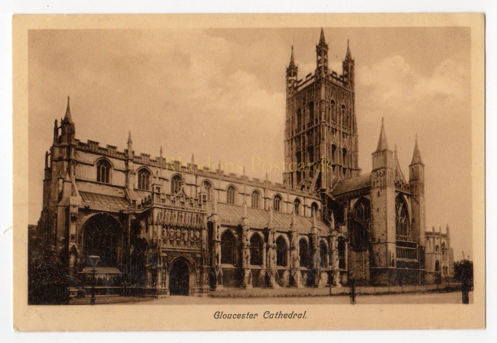 Gloucester Cathedral - Local Postcard Publisher Davies & Son, Gloucester