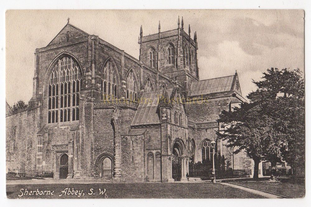 Sherborne Abbey S W View - Early 1900s Friths Series Postcard