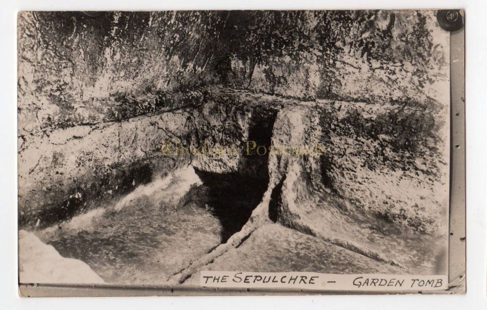 Jerusalem - The Sepulchre Garden Tomb - Early 1900s Real Photo Postcard