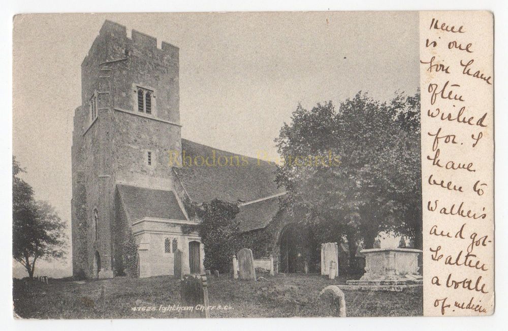 St Peters Church, Ightham Kent -  Early 1900s Francis Frith Photo Postcard