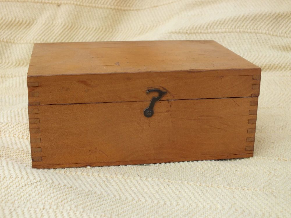 Vintage Wooden Storage Box - Sycamore Wood