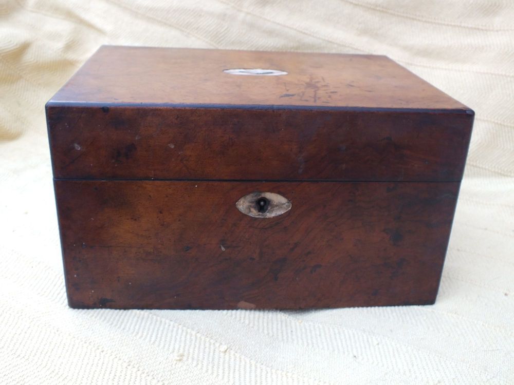Antique Wooden Vanity Box For Restoration